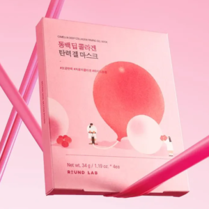 Round Lab Camellia deep collagen firming gel mask - 3 pcs